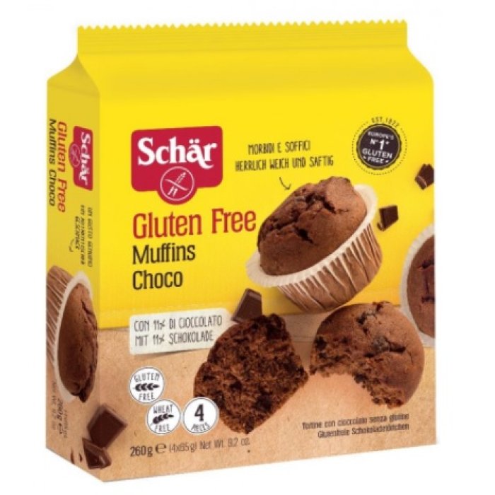 Schar Muffins Choco Tortine Senza Glutine 65x4 Grammi