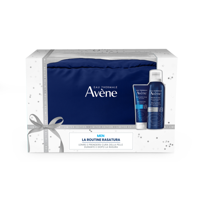 Avene Men Cofanetto Natale Schiuma Barba 200ml  + Balsamo Dopobarba 75ml 