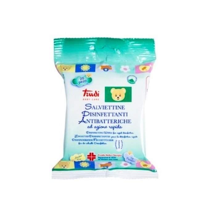Trudi Baby Salviettine Disinfettanti Antibatteriche 20 pezzi