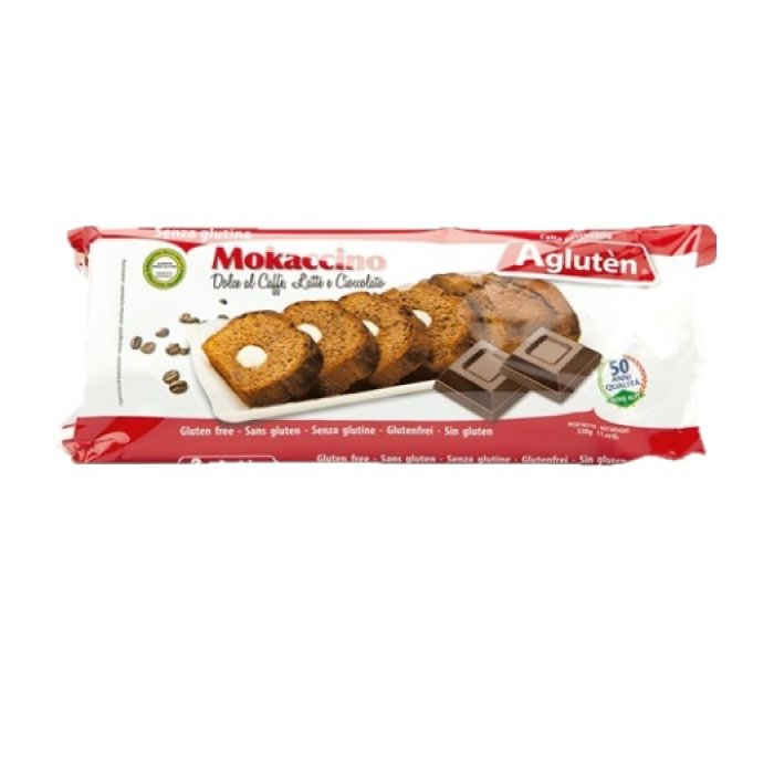 Agluten Mokaccino Dolce Al Caffè Latte e Cioccolato Senza Glutine 180g