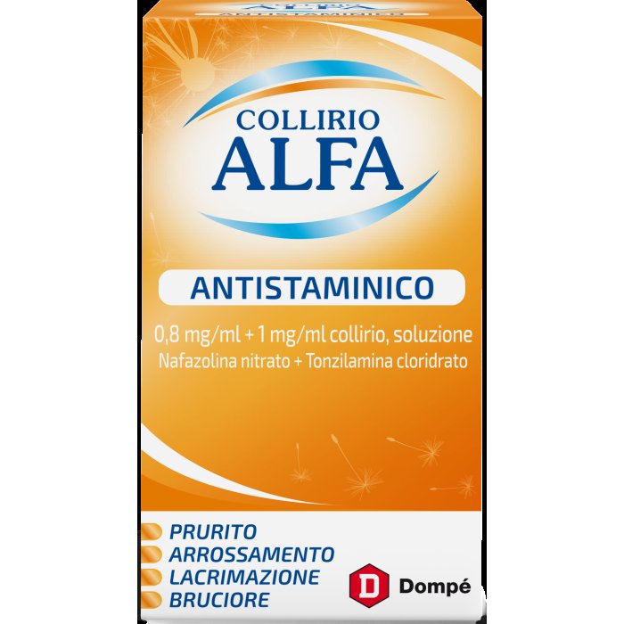 Collirio Alfa Antistaminico 0,8 Mg/Ml + 1 Mg/Ml Collirio, Soluzione Flacone 10 Ml