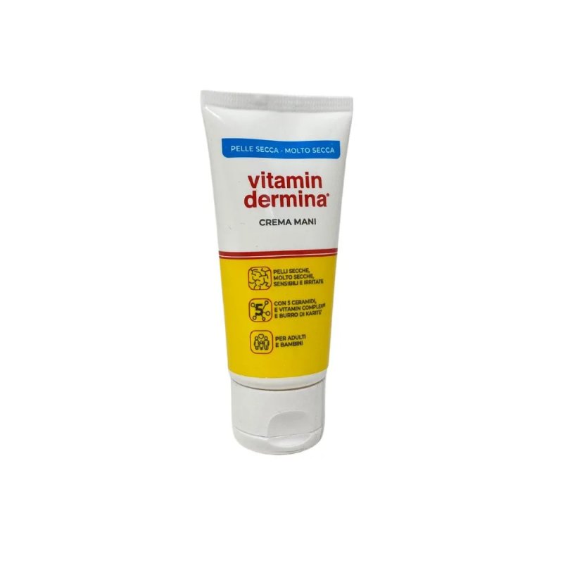 Vitamindermina Crema Mani per Pelle Secca e Molto Secca, 50ml