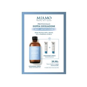 Miamo Protocollo Doppia Esfoliazione Anti Imperfezioni Salicylic Acid Exfoliator 2% + Renewal Pelle Serum 2 x 5ml