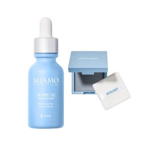Miamo Protocollo Pelle Lucida Kit con Siero Oil Fee Gel Ultra Mattifier + Blotting Paper