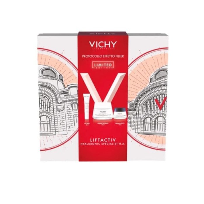 Vichy Cofanetto Spa Protocollo Antirughe Liftactiv H.A. Crema PNM 50 ml + UVAGE 15ml + Crema Notte 15ml