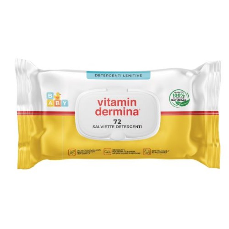 Vitamindermina salviette detergenti lenitive 72 pezzi