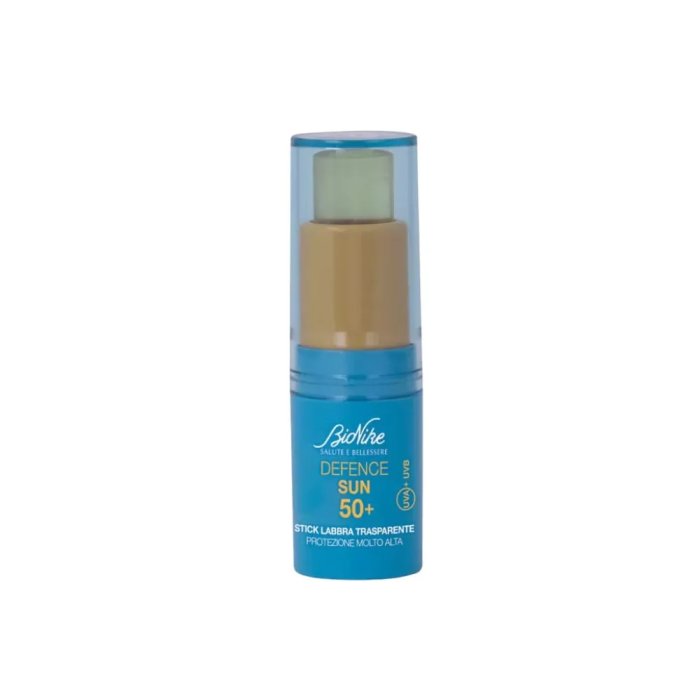 Bionike Defence Sun - Stick Labbra Trasparente SPF50+ Protezione Solare Molto Alta, 4,5ml