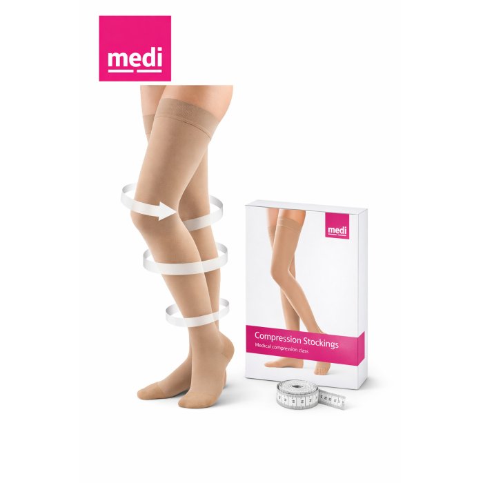 Medi Collant a Compressione Graduata Medicale – Calze Elastiche per Circolazione delle Gambe e Prevenzione delle Varici
