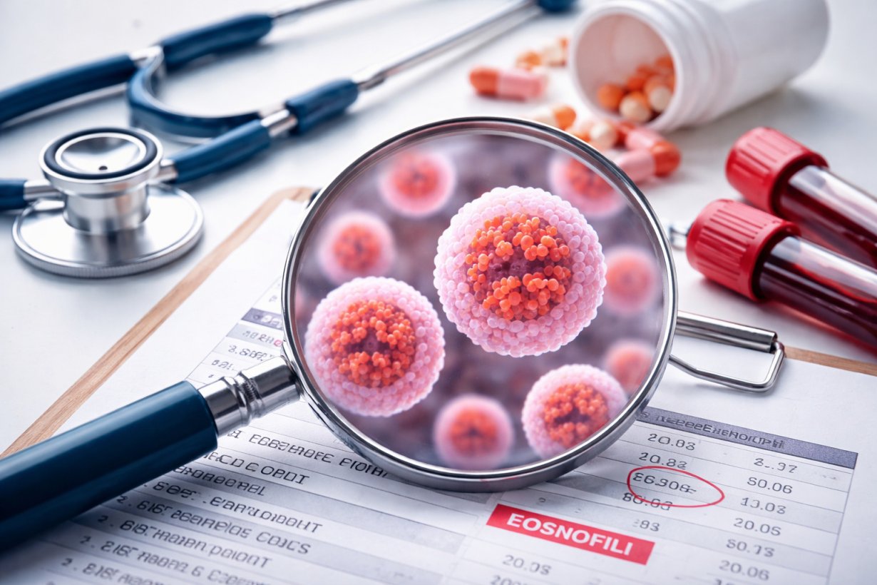 Eosinofili alti e bassi: significato, sintomi, cause e quando preoccuparsi