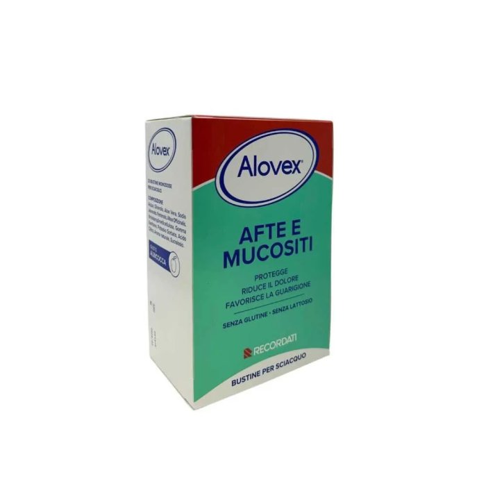 Recordati Alovex Afte e Mucositi 20 bustine monodose per sciacquo
