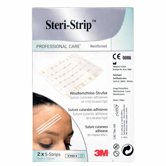 Cerotto Per Sutura Steri strip Striscia 6 X 100 Mm 10 Pezzi