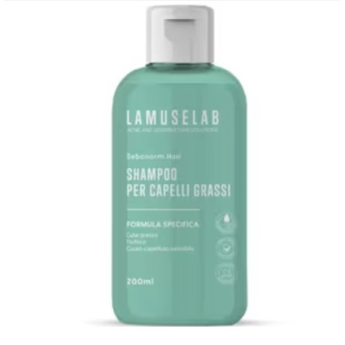 Lamuselab Sebonorm Hair Shampoo Per Capelli Grassi 200 Ml