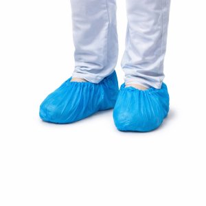 Calzari Monouso Safety 100 Pezzi Copriscarpe Usa e Getta Impermeabili Antiscivolo per Uso Professionale e Domestico