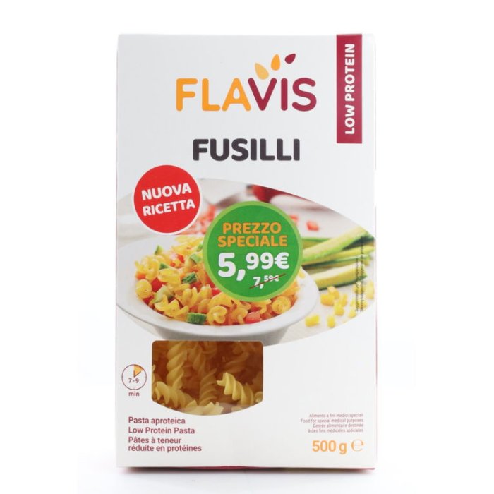 Flavis fusilli aproteici 500 g promo