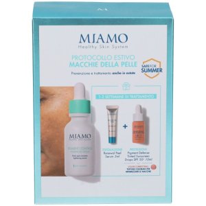 Miamo macchie estivo protocollo 1 pigment control 30 ml + 1 mini pigment defense 10 ml + 1 renewal peel 5 ml