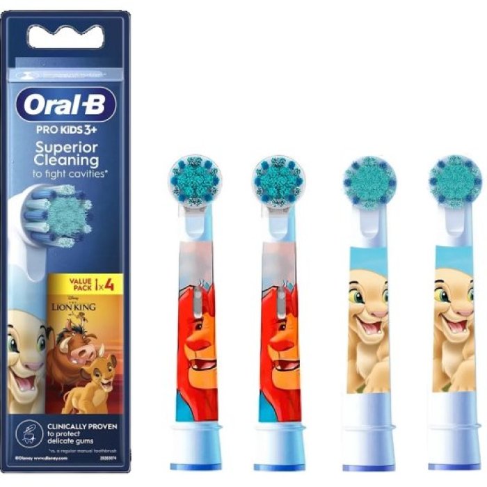 Testine di ricambio extra morbide Oral-B bambini Il Re Leone – Confezione 4 pezzi