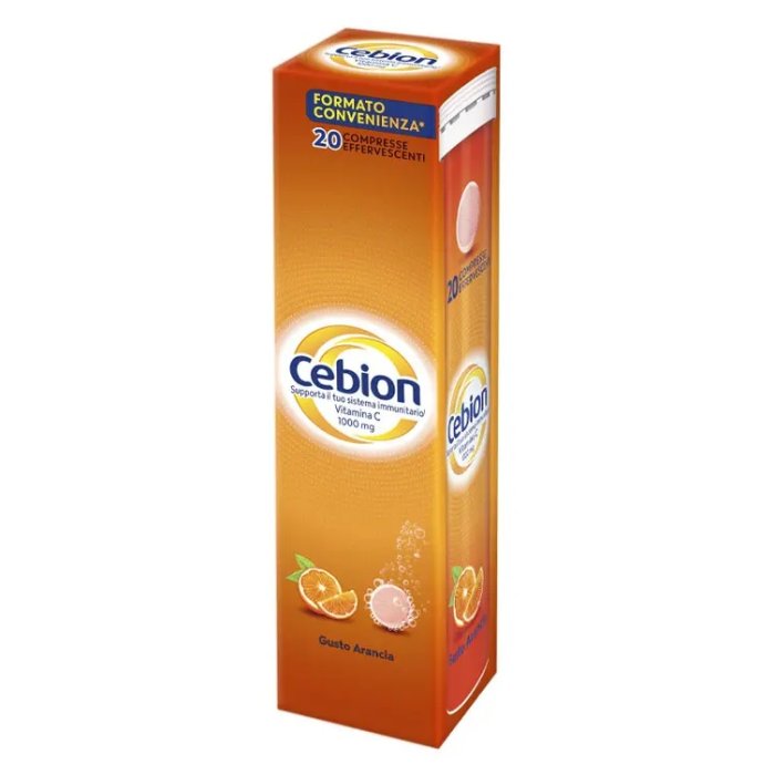 Cebion effervescente arancia 20 compresse da 1 g