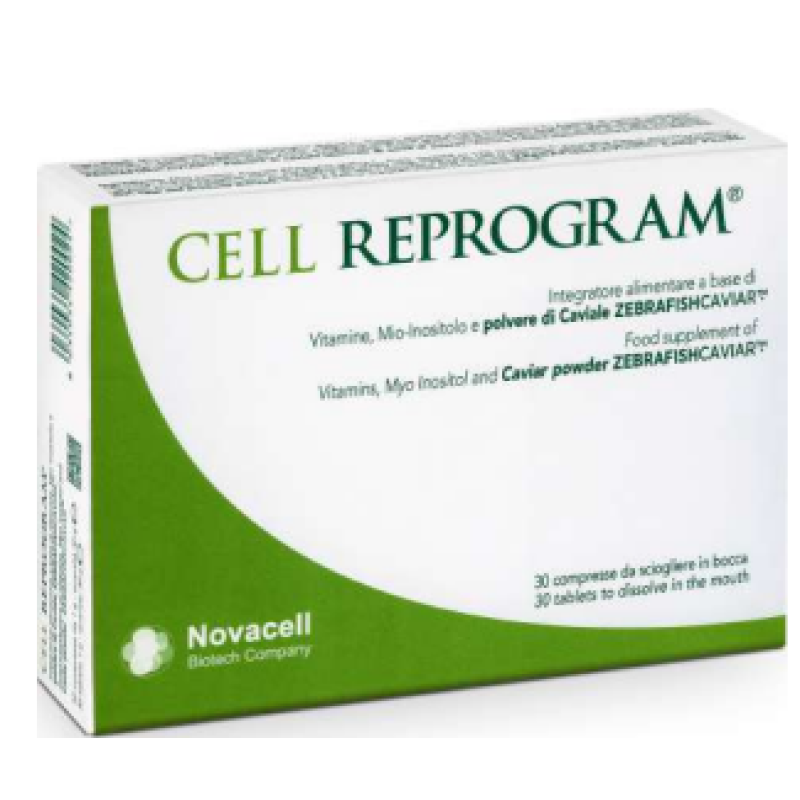 Cell Reprogram – Integratore alimentare a base di vitamine, mio-inositolo e polvere di caviale 30 compresse