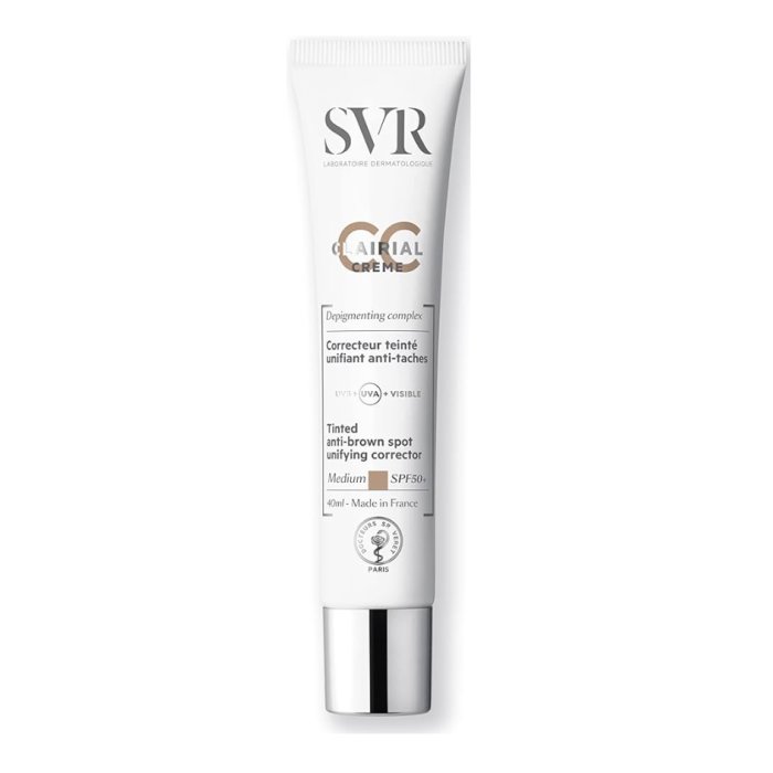 SVR Clairial - CC SPF50+ Medium Crema Colorata Anti-Macchia Uniformante 40 ml