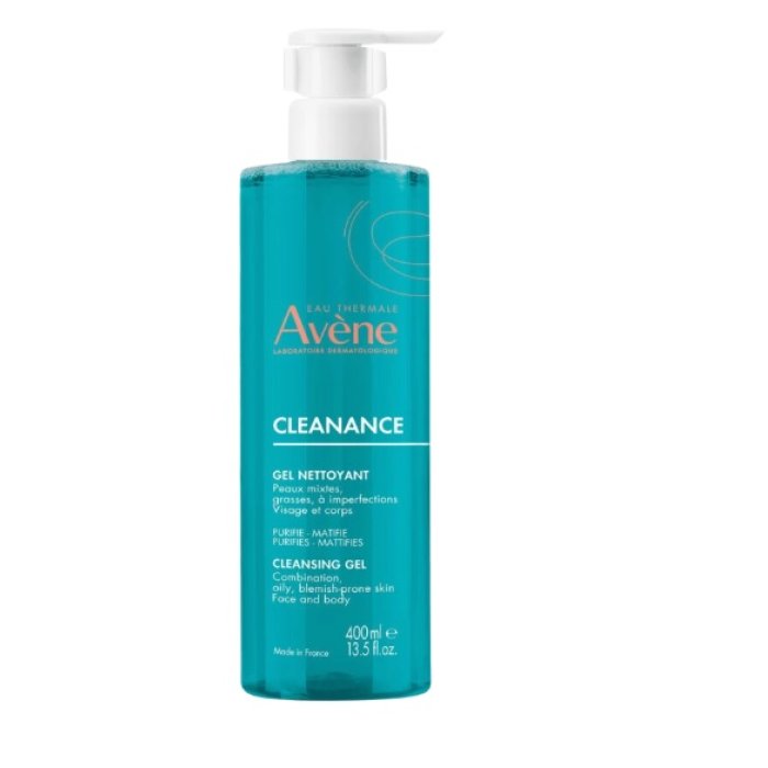 Avene Cleanance Gel Detergente Purificante Viso e Corpo 400 Ml