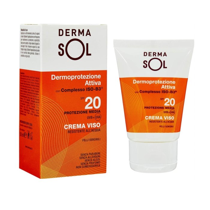 Dermasol  Protezione Solare SPF20 Crema Viso Protezione Media 50 ml