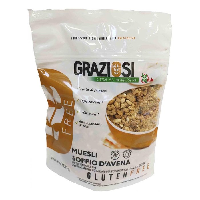 Laboratorio Graziosi Alimenti senza Glutine Prima Colazione Muesli Soffio D'Avena 300 g