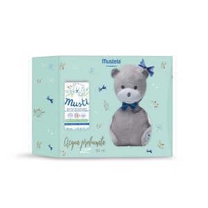 Mustela Cura delle Mamme e dei Bambini Musti Boy Cofanetto Acqua Profumata e Orsetto
