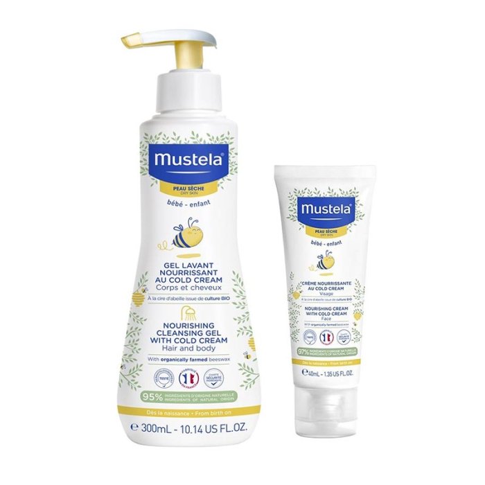 Mustela Cura delle Mamme e dei Bambini Cofanetto Detergente e Crema Viso