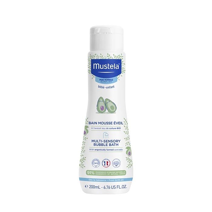 Mustela Cura delle Mamme e dei Bambini Bagnetto Mille Bolle Detergente Delicato Idratante 750 ml con Guantino