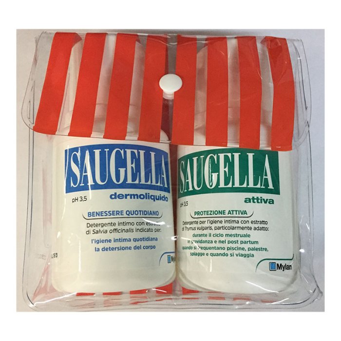 Saugella Prodotti per la Salute e Igiene Intima Pocket Pochette con. 2 Flaconi 100+100 ml 2013