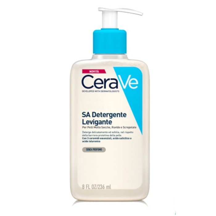 CeraVe SA Detergente Levigante per Pelli Molto Secche Ruvide e Screpolate 236 ml