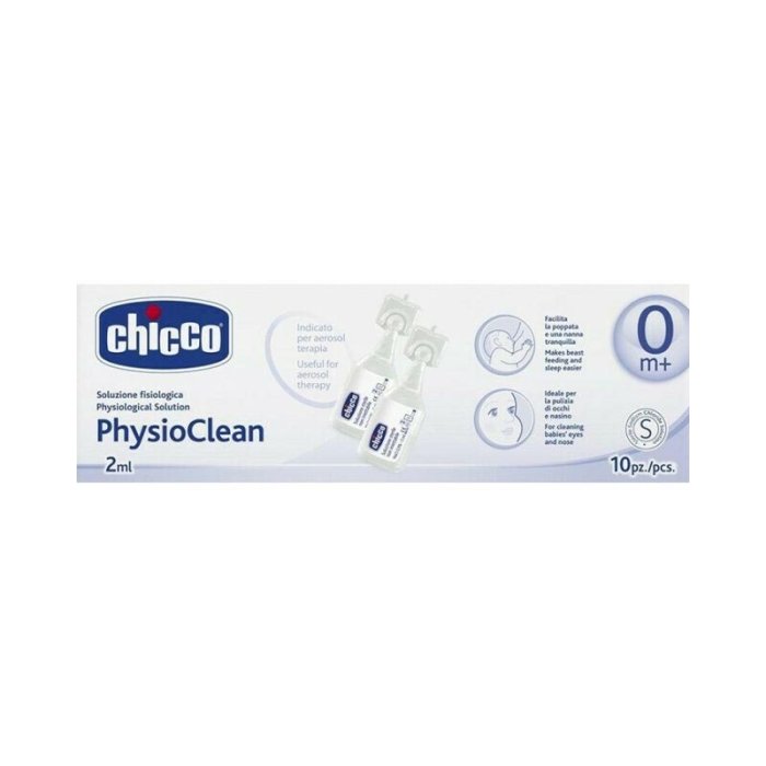 Chicco Physioclean Soluzione Fisiologica Detersione Nasale 10 Pezzi 0 Mesi+