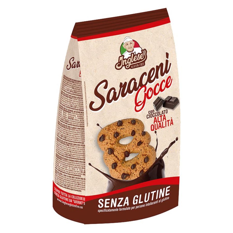 Gaia spa Inglese Alimenti senza Glutine Dolci e Snack Saraceni Gocce 300 g Gaia spa Inglese Alimenti senza Glutine Dolci e Snack Saraceni Gocce 300 g