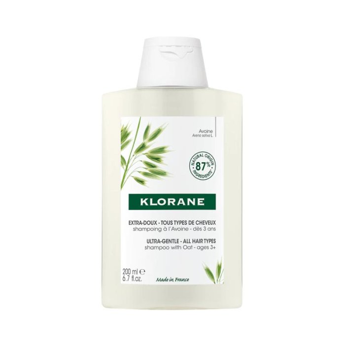 Klorane Trattamenti Rigeneranti per Capelli Shampoo Latte Avena Addolcente Delicato 100 ml