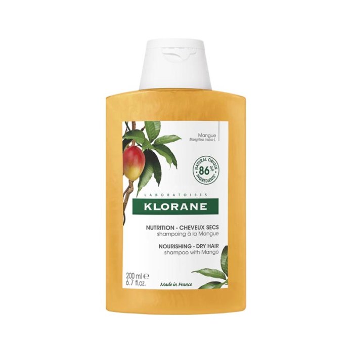 Klorane Trattamenti Rigeneranti per Capelli Shampoo Burro Di Mango Nutriente Rigenerante 400 ml