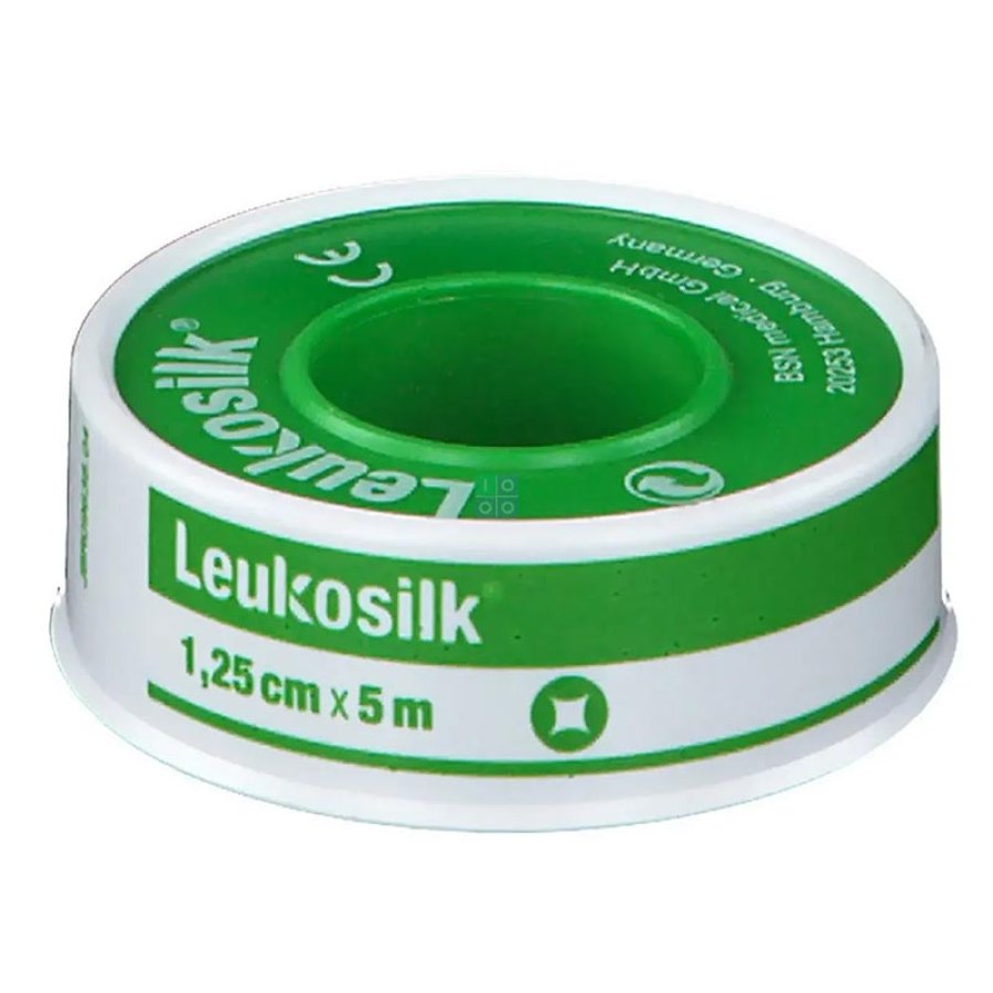 Essity Linea Medicazioni Specializzate Leukosilk Cerotto in Rocchetto 1,25 x 500 cm Essity Linea Medicazioni Specializzate Leukosilk Cerotto in Rocchetto 1,25 x 500 cm