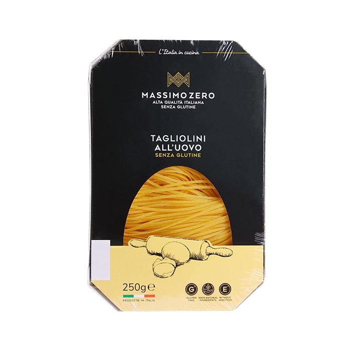 Massimo Zero Alimenti senza Glutine Tagliolini all'uovo Pasta Secca 250 g