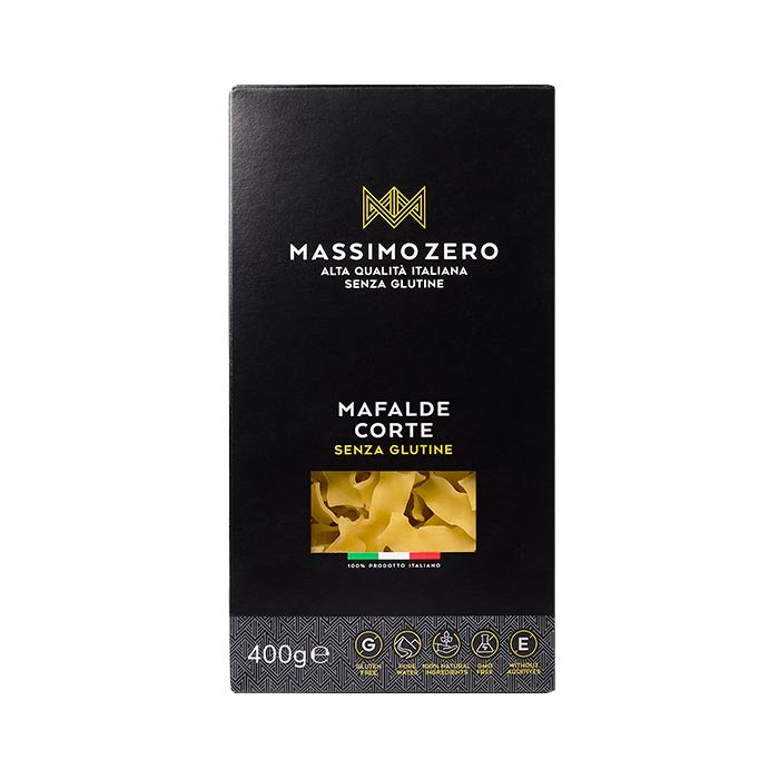 Massimo Zero Alimenti senza Glutine Mafalde Corte Pasta Secca 400 g