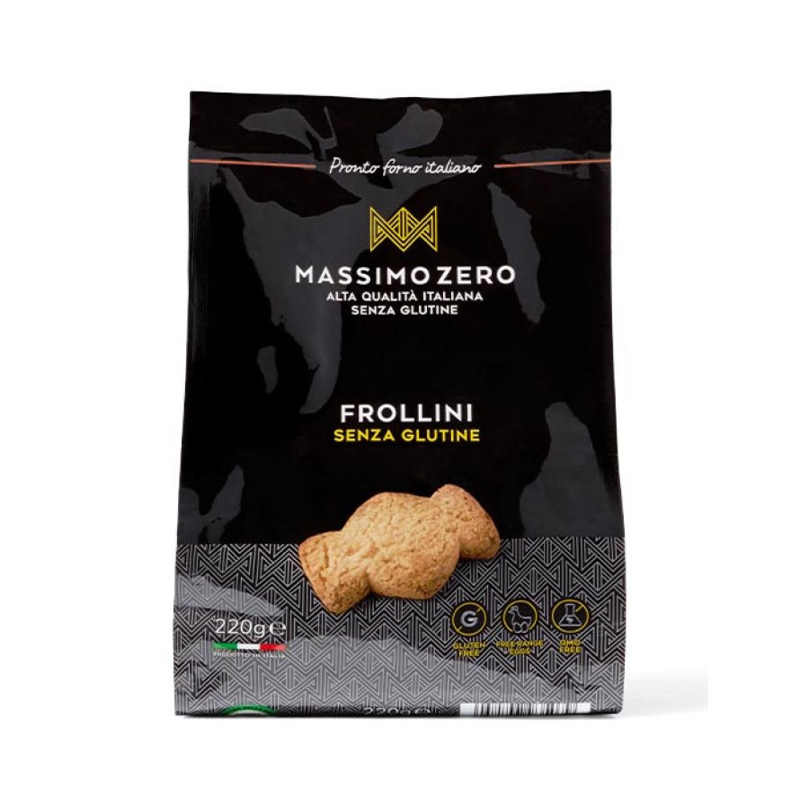 Massimo Zero Alimenti senza Glutine Prodotti da Forno Frollini 220 g Massimo Zero Alimenti senza Glutine Prodotti da Forno Frollini 220 g