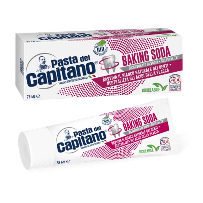 Ciccarelli Salute Dentale Quotidiana  Pasta Del Capitano Dentifricio Baking Soda 75 ml