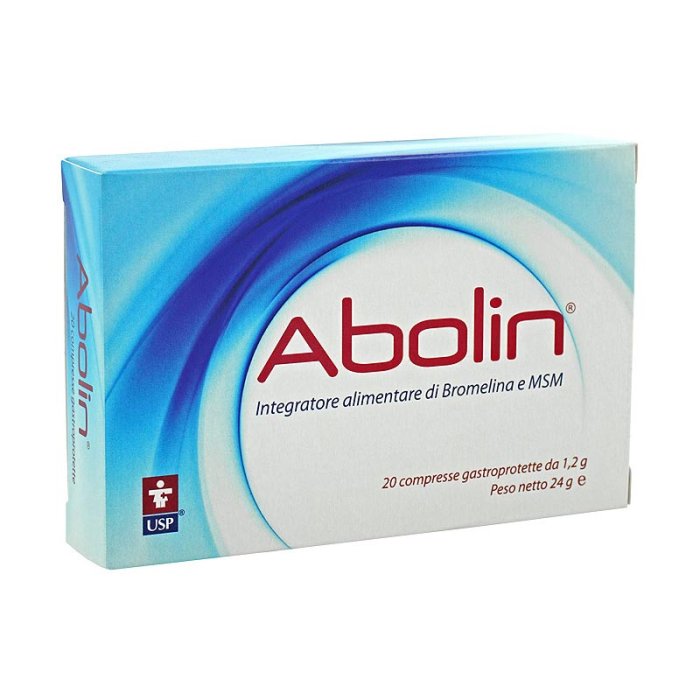 USP Supplementi per la Salute Abolin Integratore Alimentare  Bromelina MSM 20 Compresse