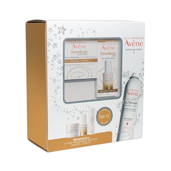 Avene Idratazione e Benessere della Pelle Cofanetto Regalo Natale DermAbsolu Crema e Siero Fondamentale