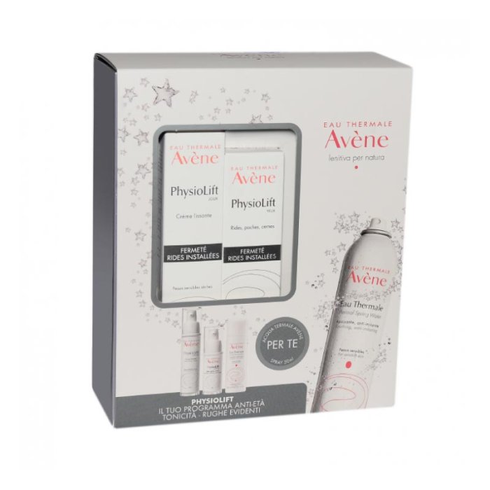 Avene Idratazione e Benessere della Pelle Cofanetto Regalo Natale PhysioLift Crema Viso Crema Occhi Acqua Termale