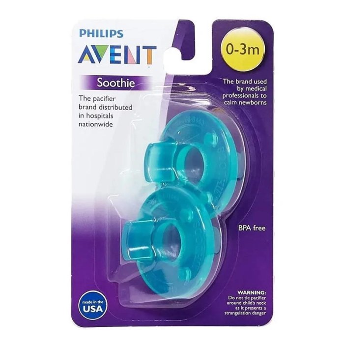 Philips Avent Cura Mamma e Bambino Succhietto Ciuccio Morbido Soothie 3m+ Bimbo 2 Ciucci