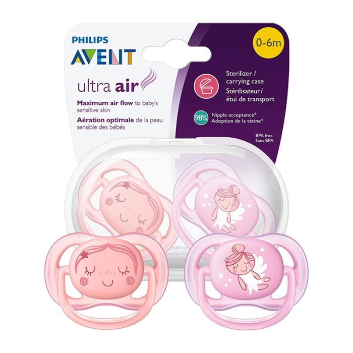 Avent Philips Linea Mamma e Bambino Succhietti Ultra Air 18M+ Bambina 2 pezzi