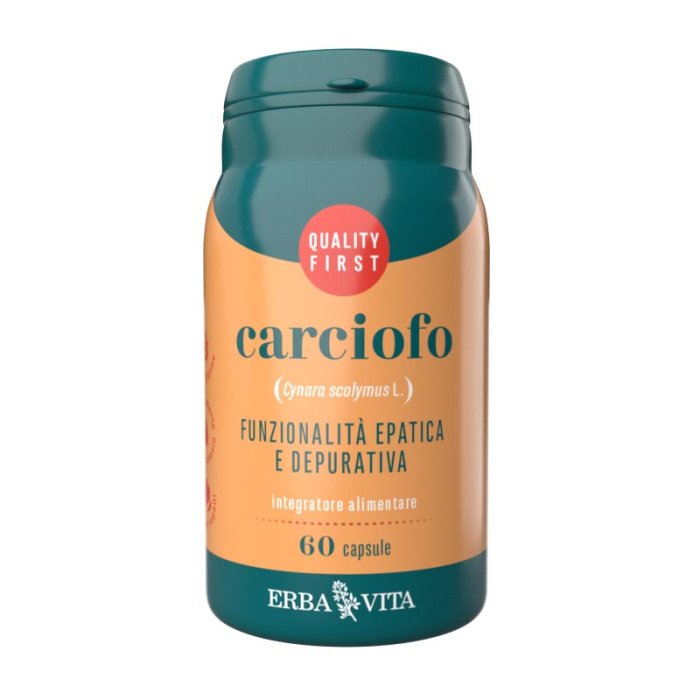 Erba Vita Integratori alimentari a Base Vegetale Carciofo Depurativo e Digestivo 60 Capsule