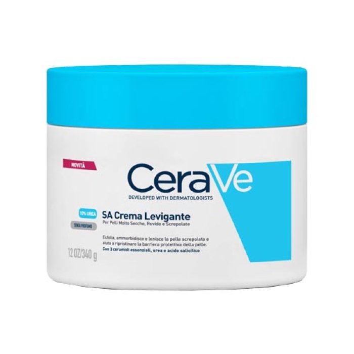 CeraVe SA Crema Idratante Levigante per Pelli Molto Secche Ruvide e Screpolate 340 g