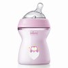 Chicco Artsana Allattamento e Svezzamento Biberon Natural Feeling Silicone Girl 2m+ 250 ml