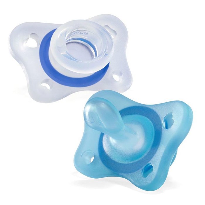 Chicco Artsana Allattamento e Svezzamento Gommotto Silicone Bambino 0-6m 2 pezzi