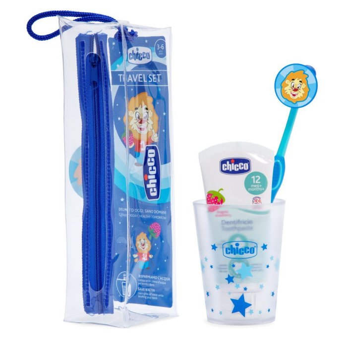 Chicco Artsana Igiene Benessere e Divertimento del Bambino Set Igiene Orale Bambino Boy +36m